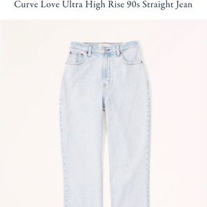 Curve love 90s Ultra High Rise Straight jeans